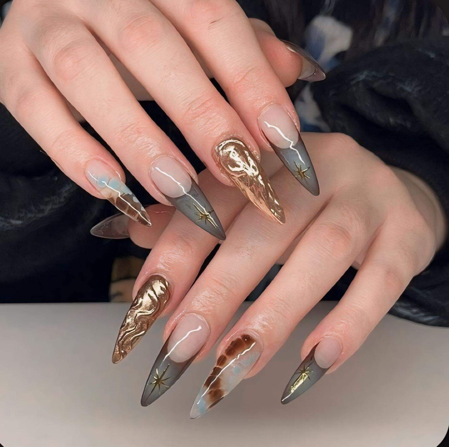 T J's Nails nail work in Weatherford, Texas